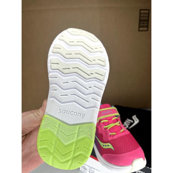 Saucony	S flash glow	Girls 9xw Pink multi - Picture 3 of 6